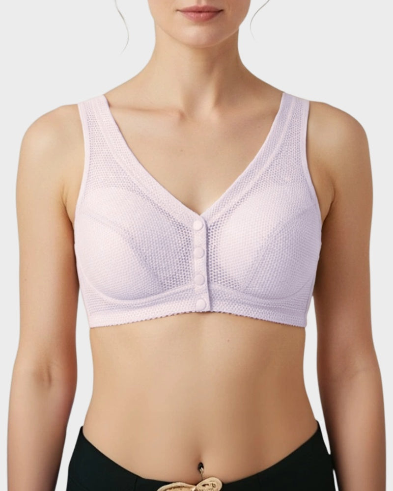 Comfort Front-Closure Wirefree Bra