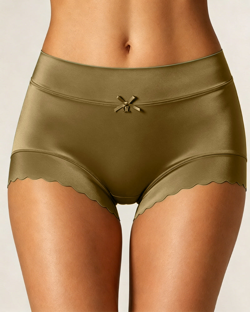 Ice Silk Satin Breathable Briefs