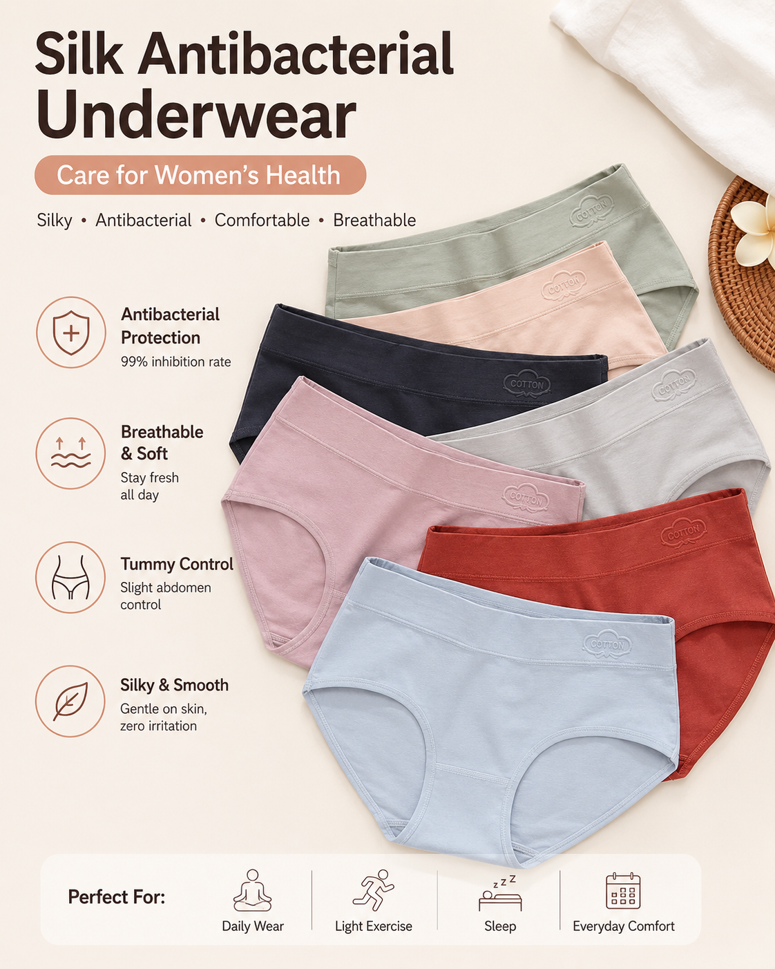 Comfort Stretch Cotton Panties