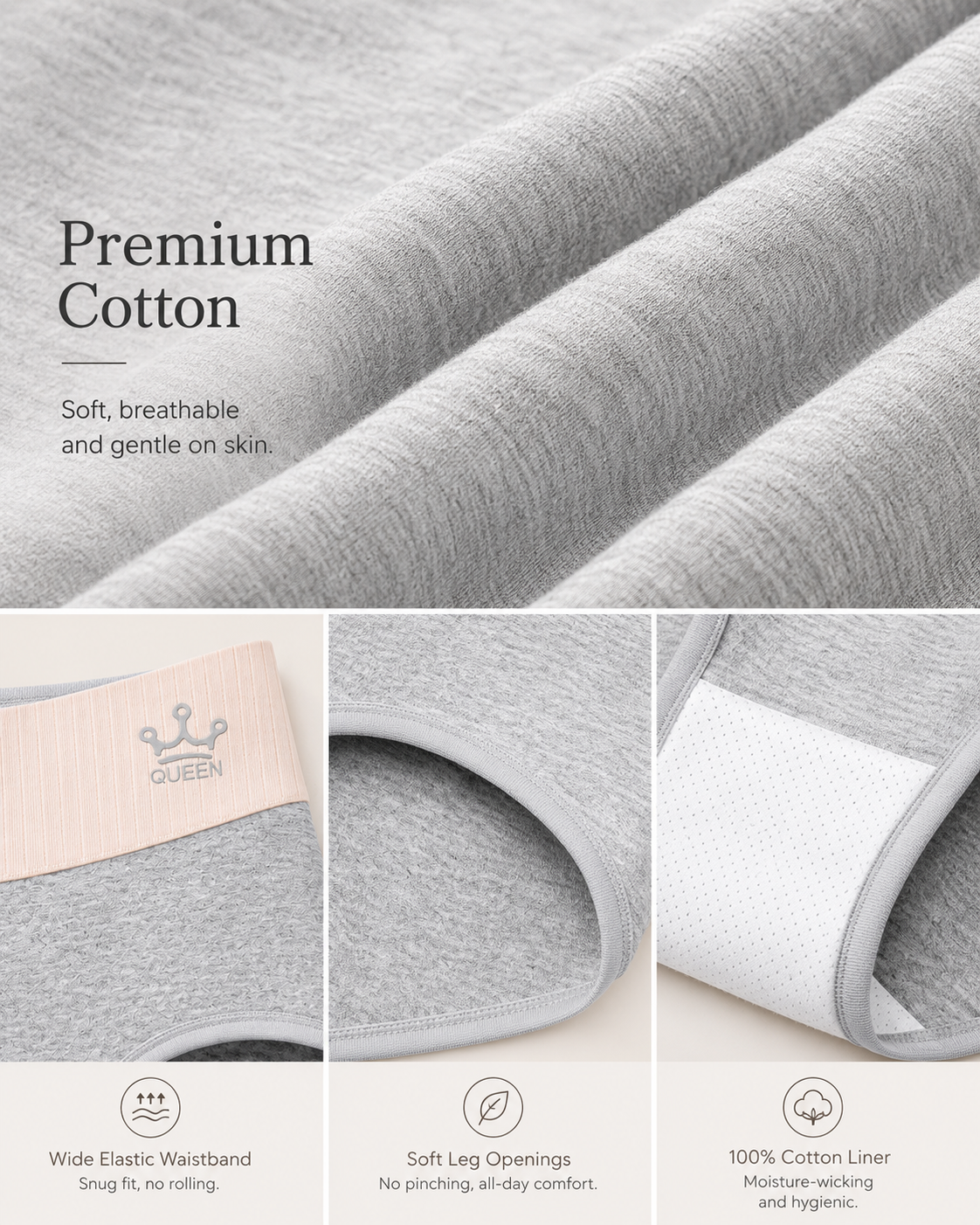 Colorblock Cotton Comfort Briefs