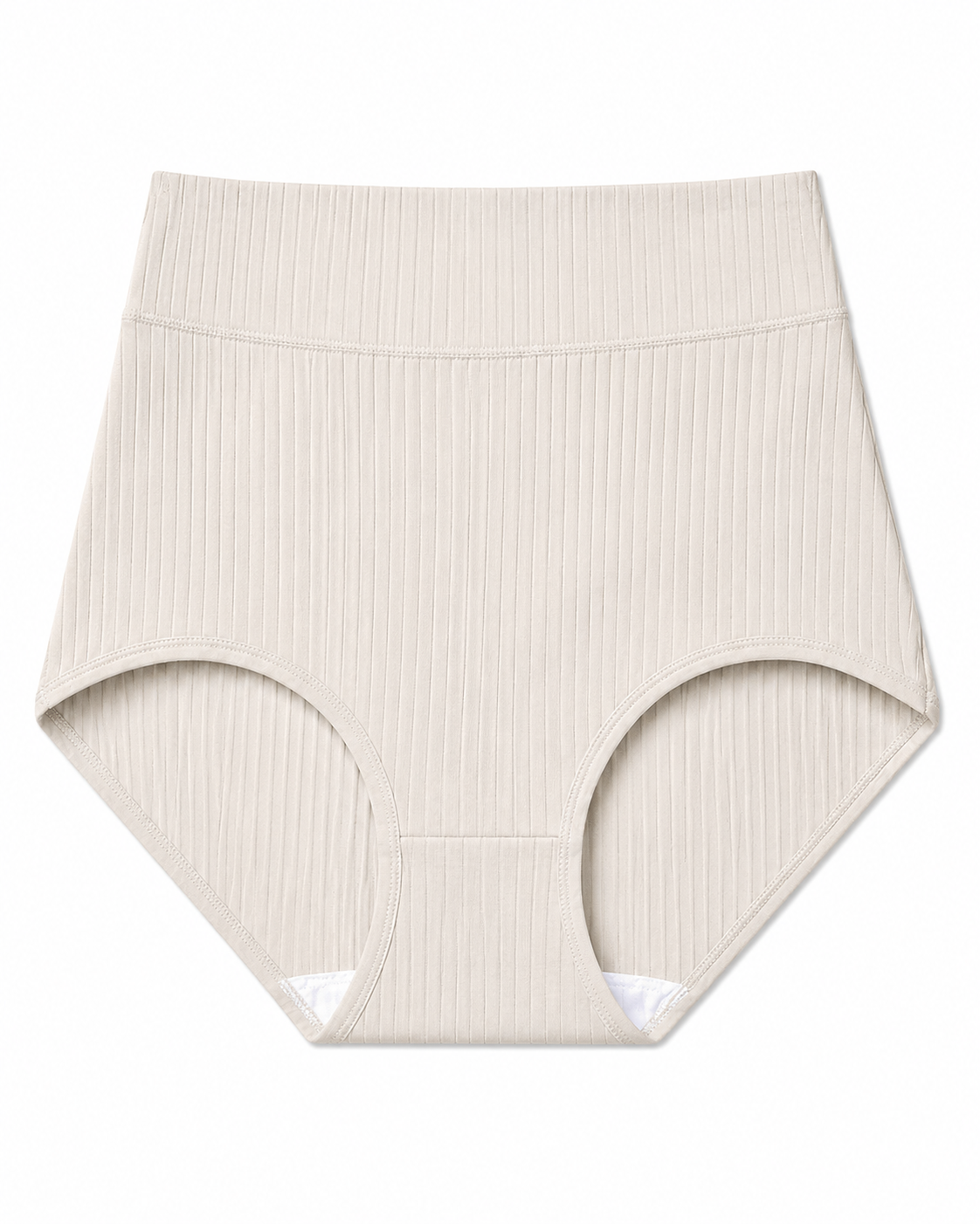 High-Waist Ribbed Briefs