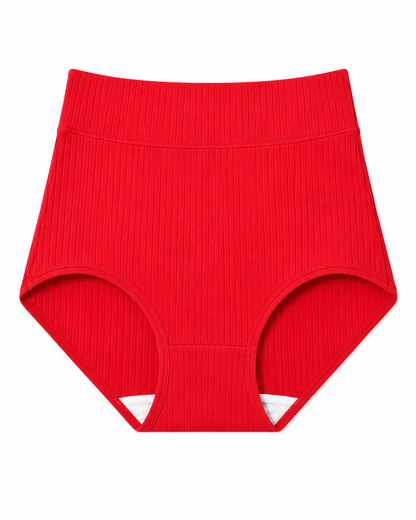 High-Waist Ribbed Briefs