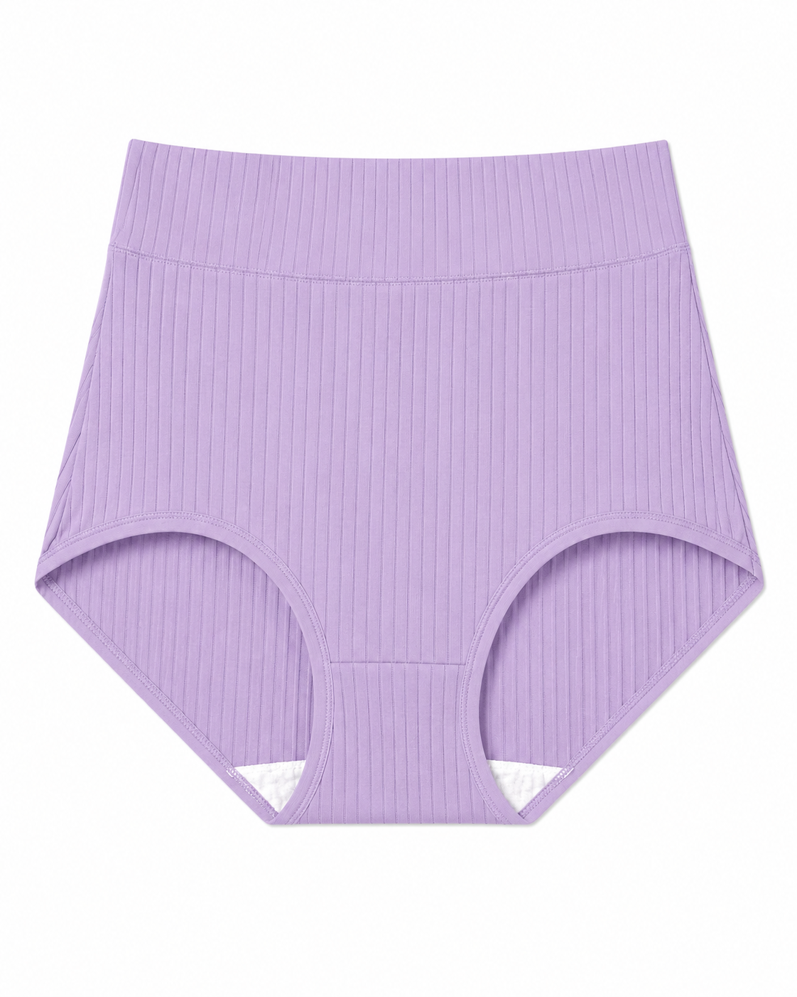 High-Waist Ribbed Briefs