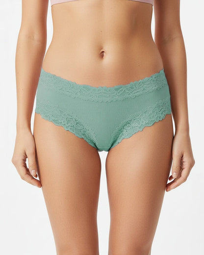 Flattering Low-Rise Ribbed Cotton Panties
