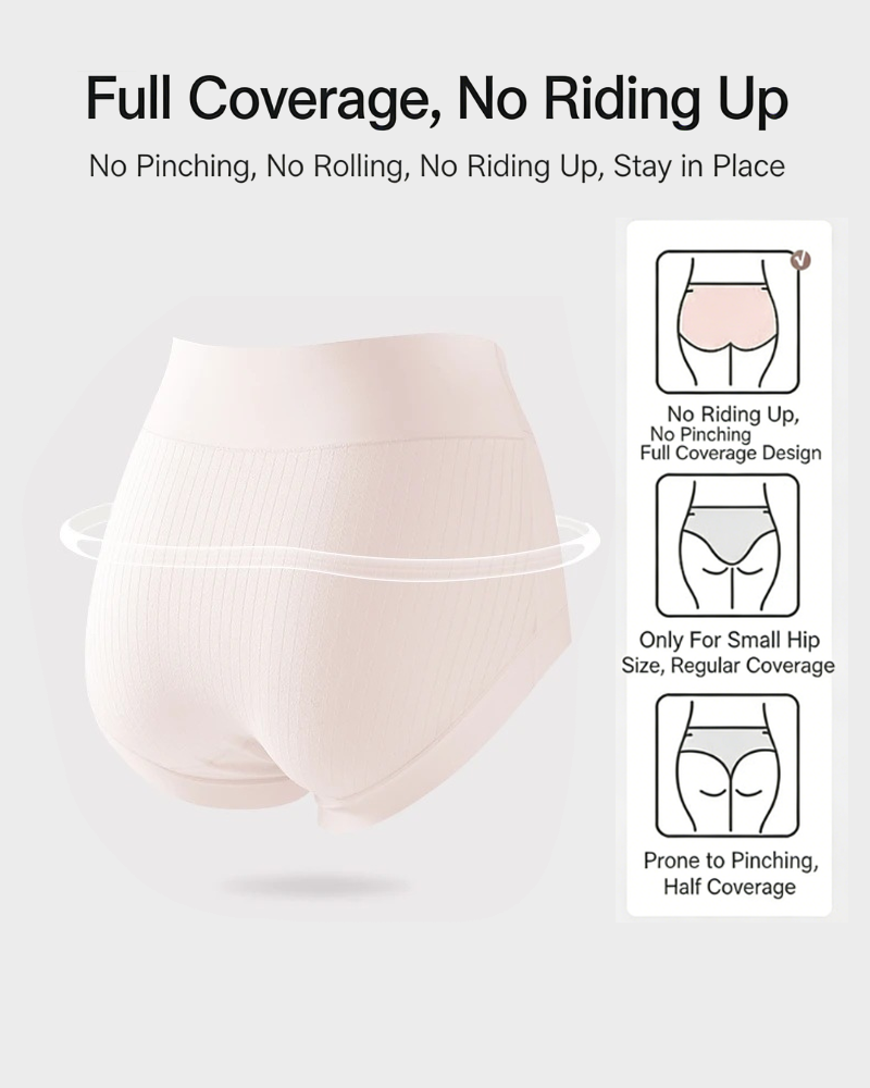 Comfort High-Waist Cotton Briefs