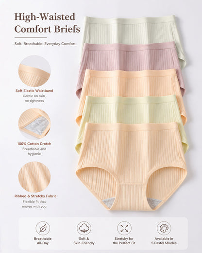Breathable Cotton Mid-Rise Briefs