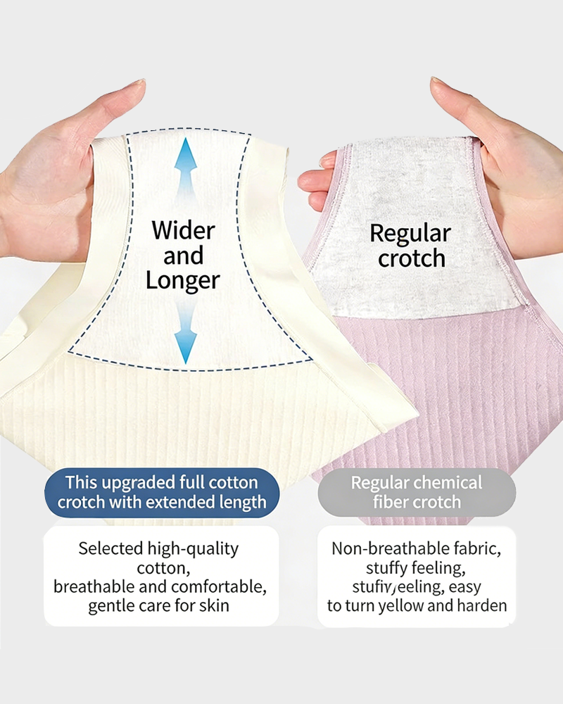 Comfort High-Waist Cotton Briefs