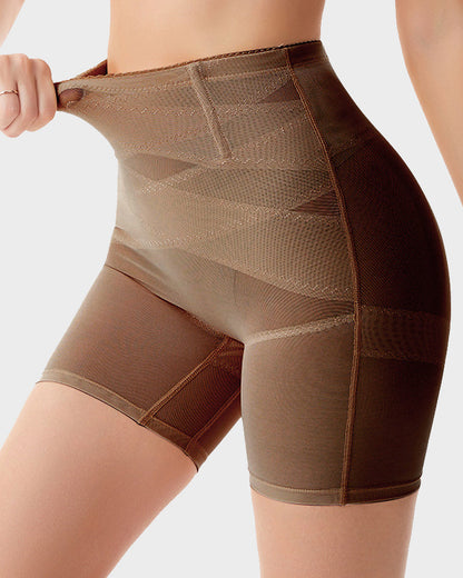 High-waisted shaping pants