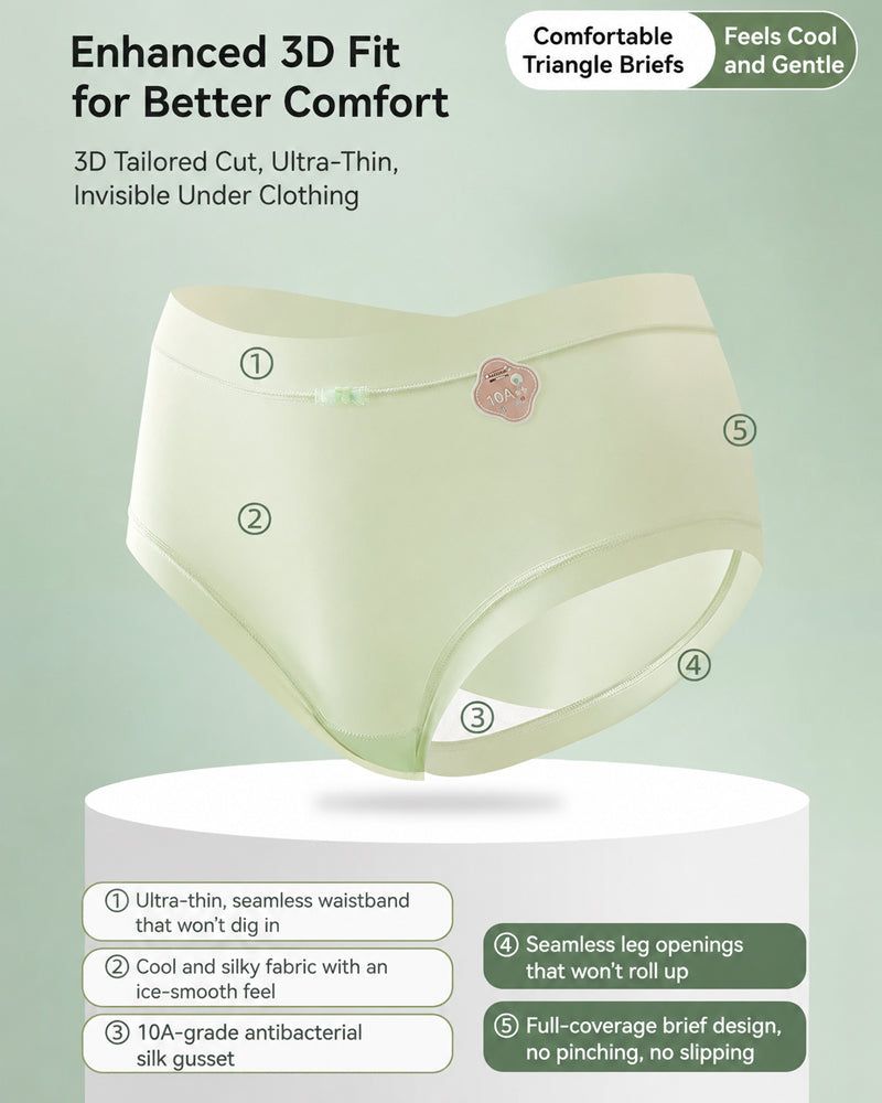 Silky Ice-Silk Seamless Panties
