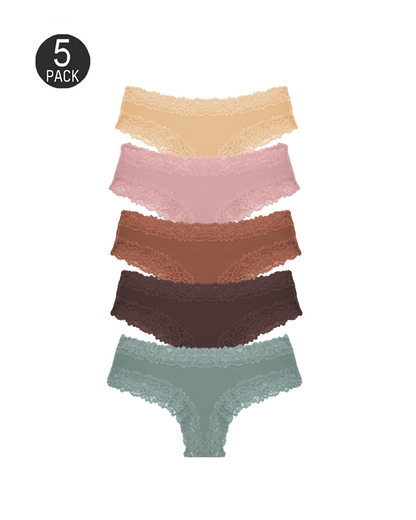 Flattering Low-Rise Ribbed Cotton Panties