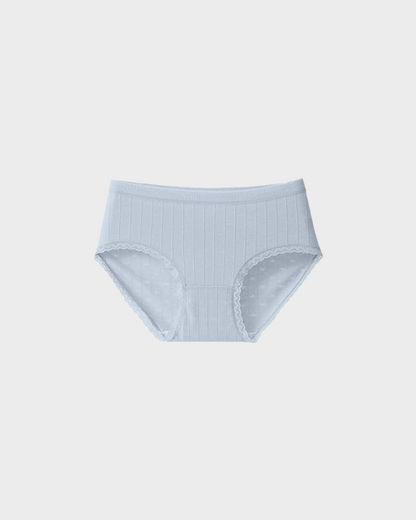Fresh Lace-Trim Cotton Panties