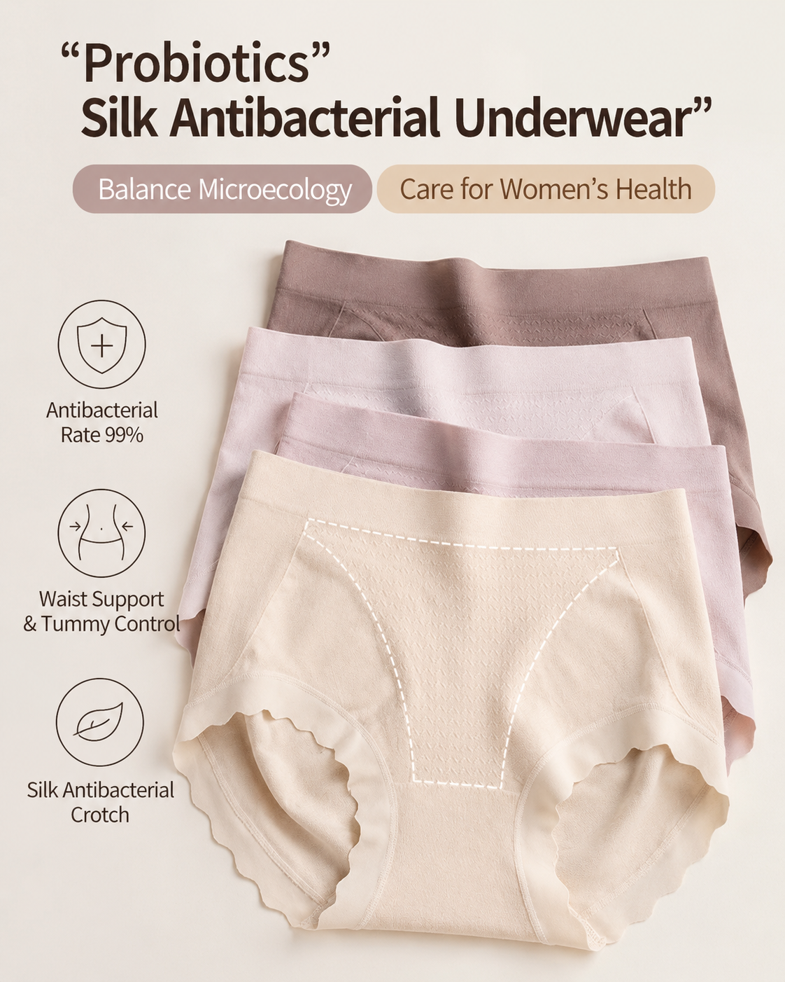 Luxurious Silk Hip-Lift Panties