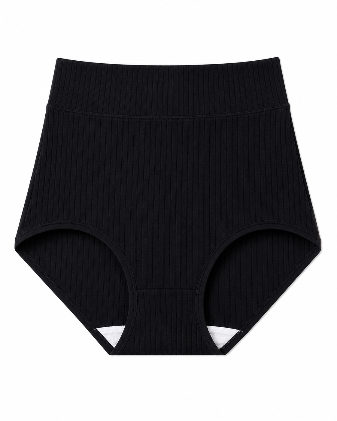 High-Waist Ribbed Briefs