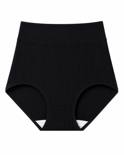 High-Waist Ribbed Briefs
