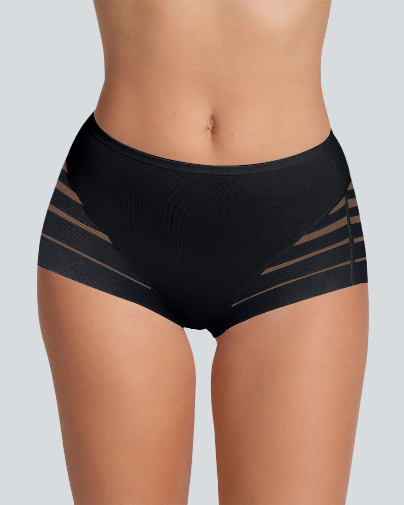 Confident Tummy-Control Mesh Briefs