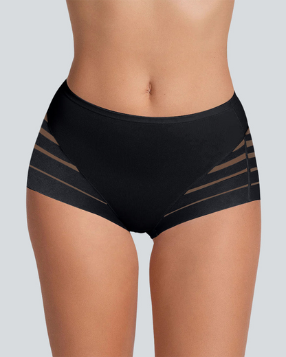 Confident Tummy-Control Mesh Briefs