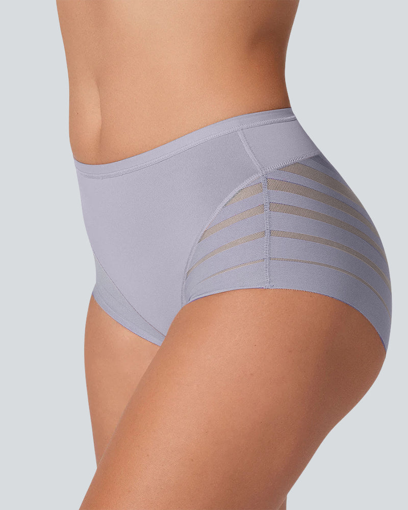 Confident Tummy-Control Mesh Briefs