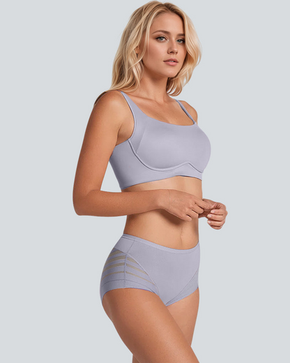 Confident Tummy-Control Mesh Briefs