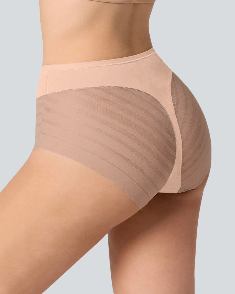 Confident Tummy-Control Mesh Briefs