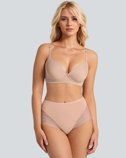 Confident Tummy-Control Mesh Briefs