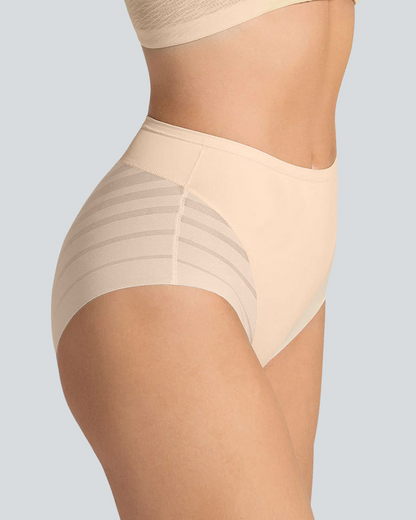 Confident Tummy-Control Mesh Briefs