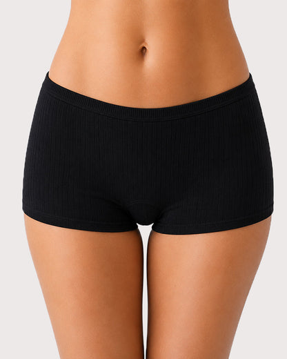 Cotton Ribbed Comfort Boyshorts