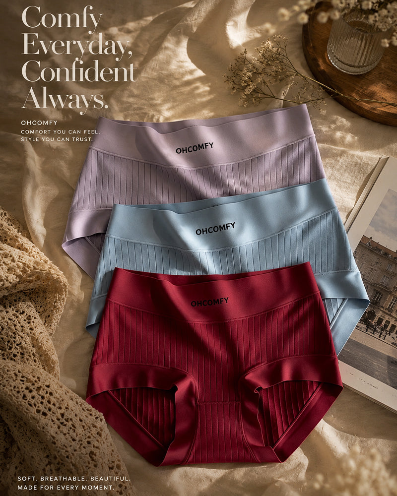 Cotton Antibacterial Seamless Breathable Briefs