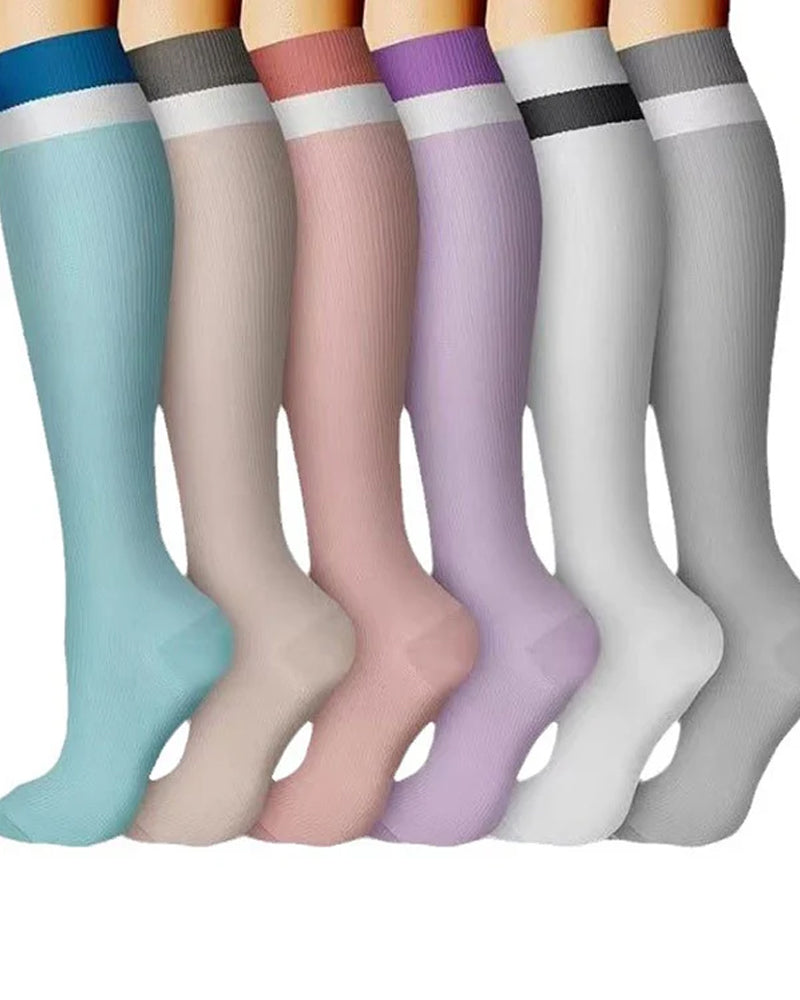 6-Pair High Elastic Breathable Compression Socks
