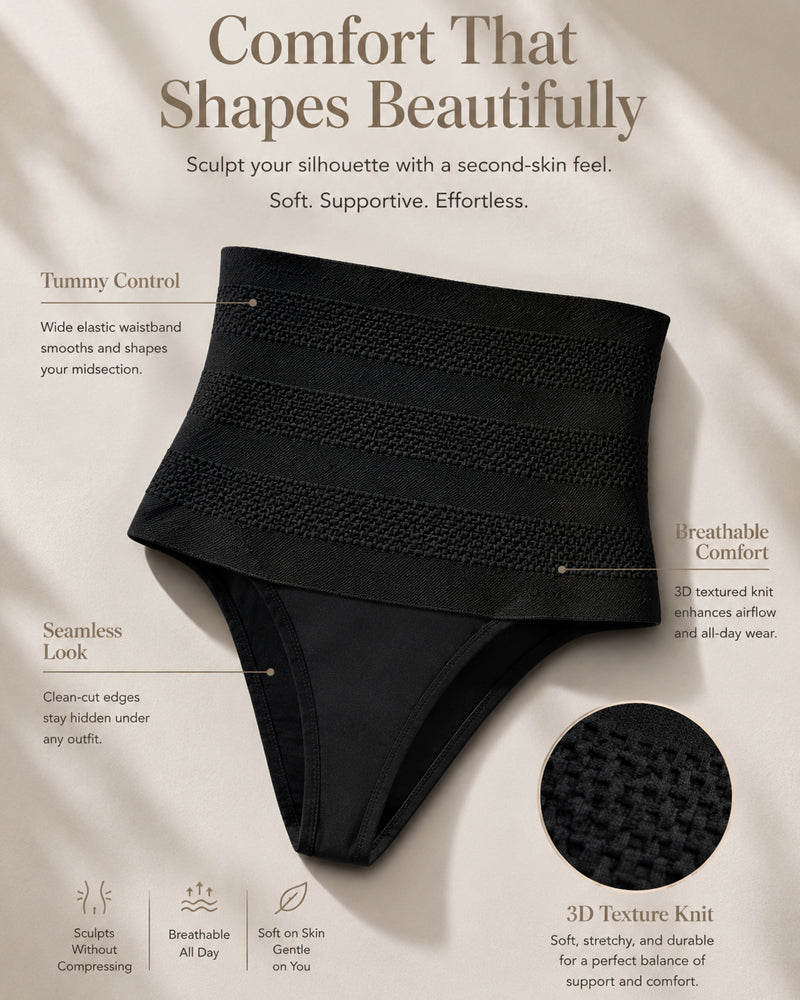 High-Waist Breathable Shaping Thong