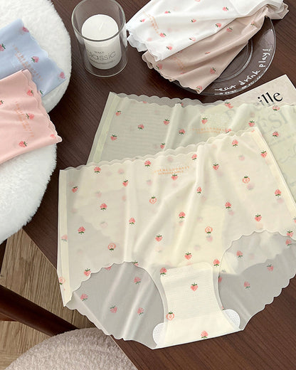 Smooth Ice-Silk Printed Panties
