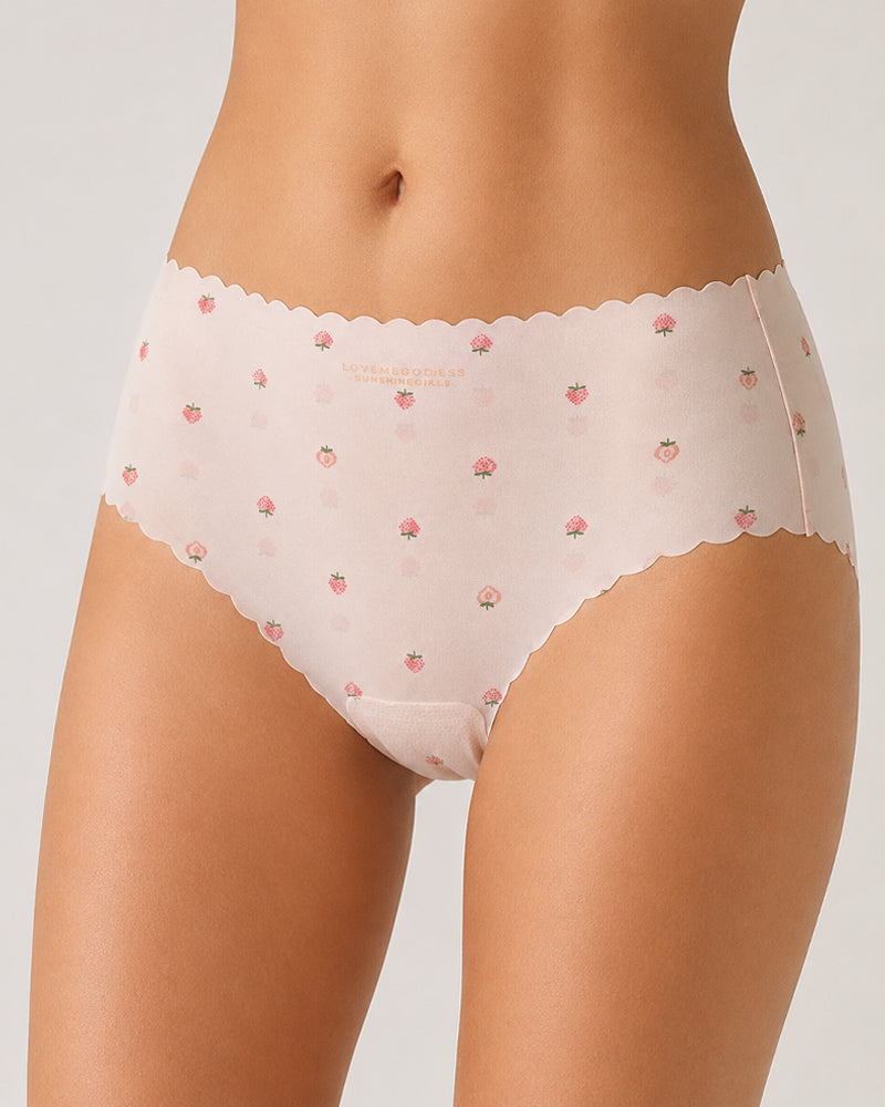 Smooth Ice-Silk Printed Panties