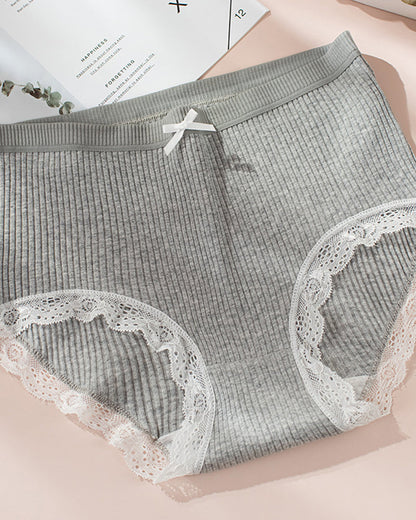 LaceTrim High-Waist Briefs