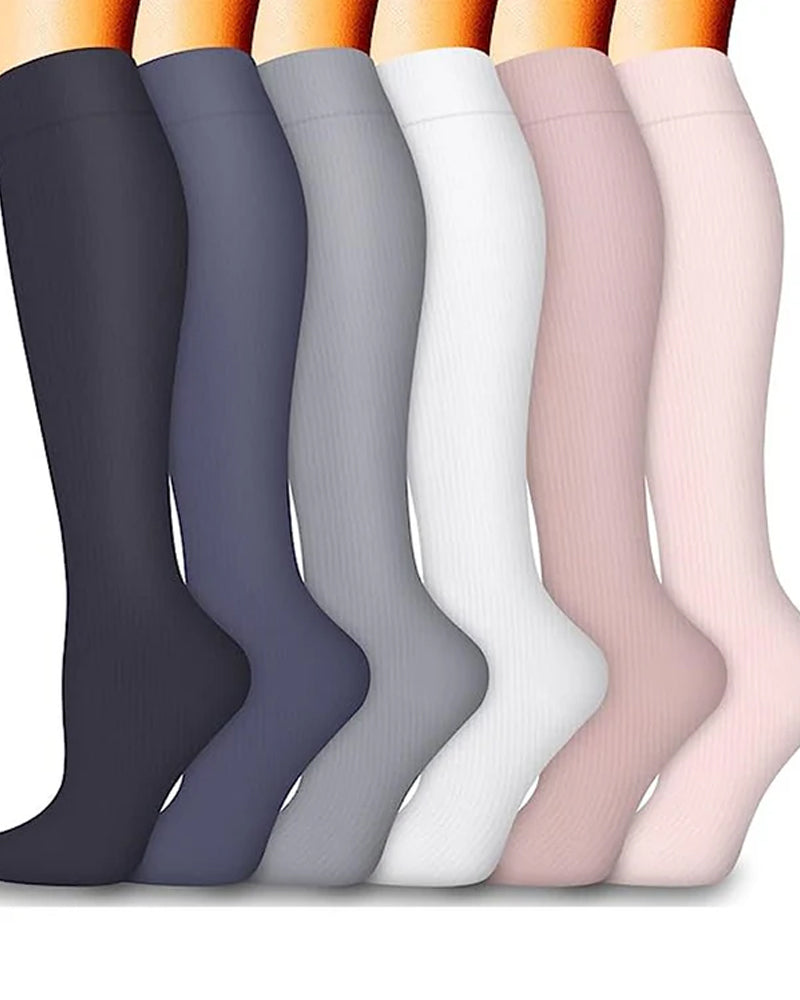6-Pair High Elastic Breathable Compression Socks