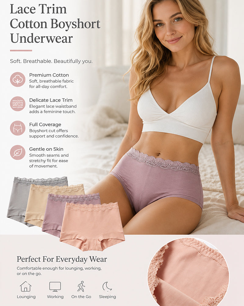 Lace Trim Briefs