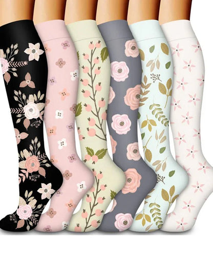 6-Pair High Elastic Breathable Compression Socks