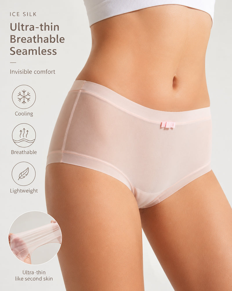 Silky Ice-Silk Seamless Panties