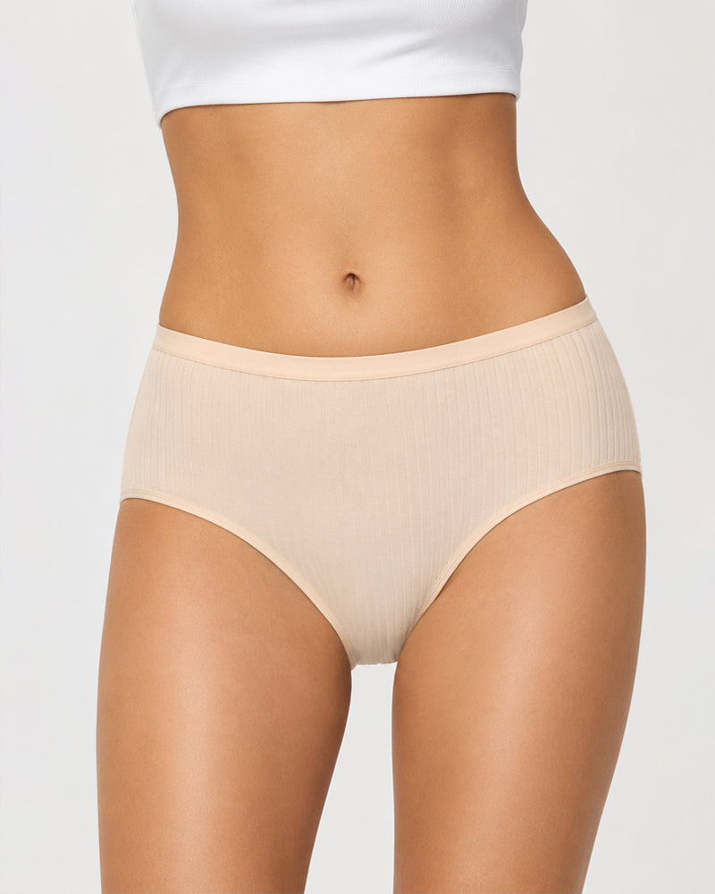 Breathable Cotton Mid-Rise Briefs