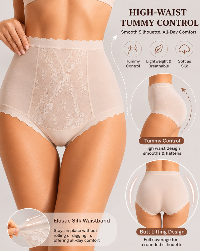 High-Waist Ice Silk Panties