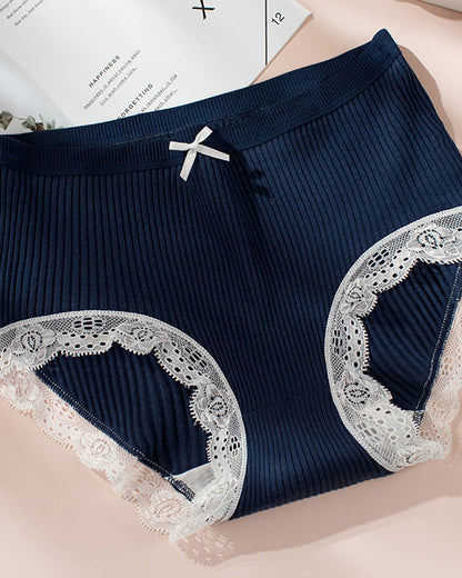 LaceTrim High-Waist Briefs