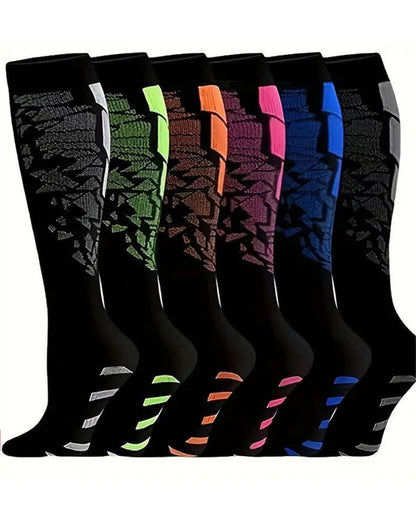 6-Pair High Elastic Breathable Compression Socks
