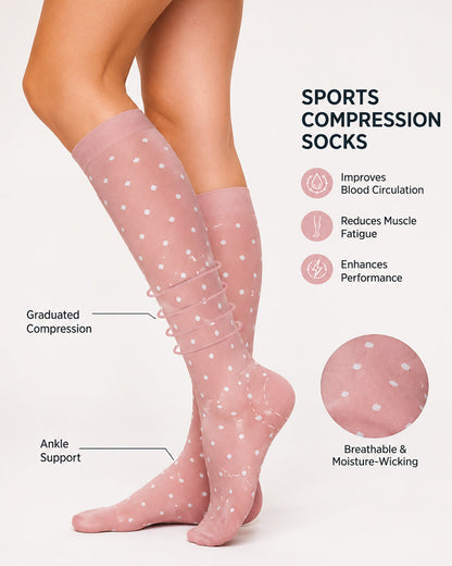 6-Pair High Elastic Breathable Compression Socks