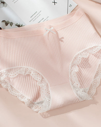 LaceTrim High-Waist Briefs