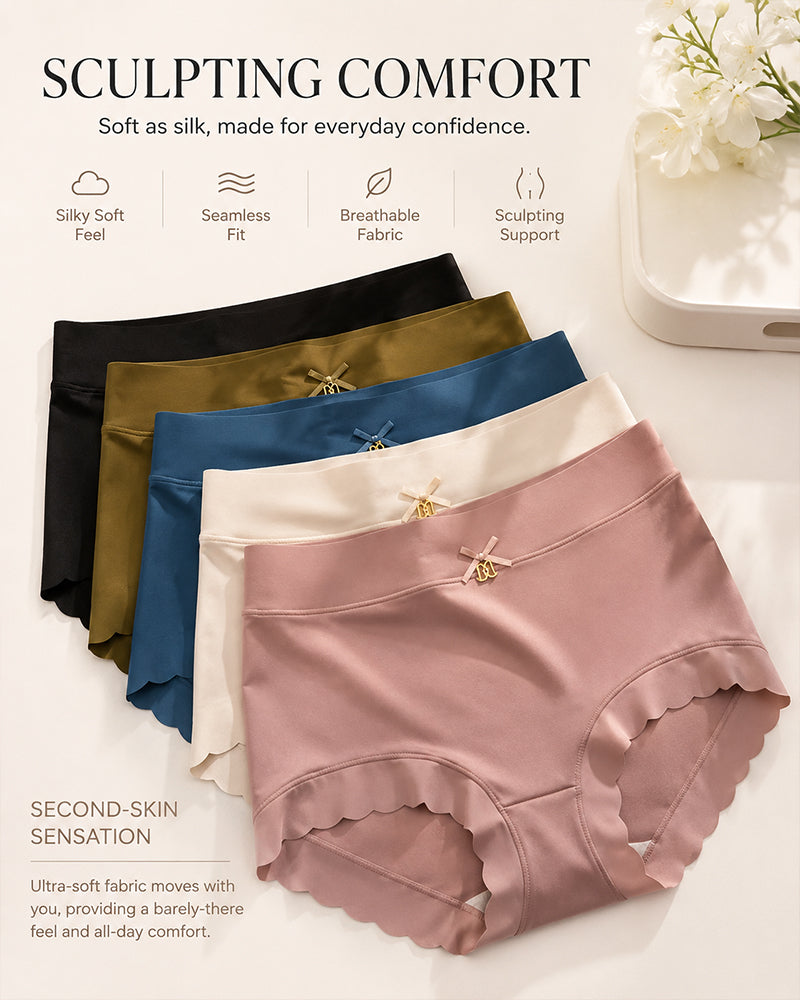 Ice Silk Satin Breathable Briefs