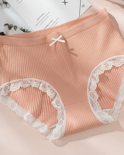LaceTrim High-Waist Briefs